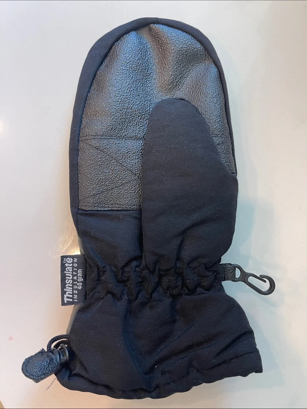 3M Thinsulate Black Insulated Mittens with Grip Palm